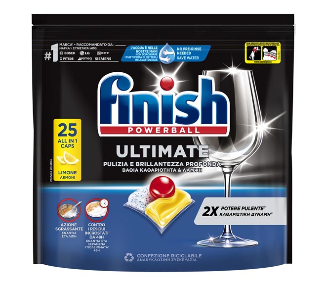 FINISH powerball Ultimate 25 tabs 322.5g – Lemon