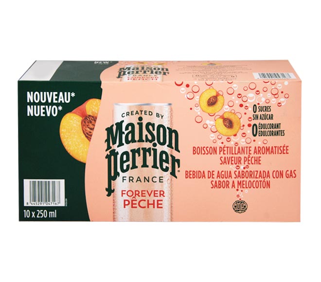 MAISON PERRIER sparkling water 10 x 250ml – Forever Peach