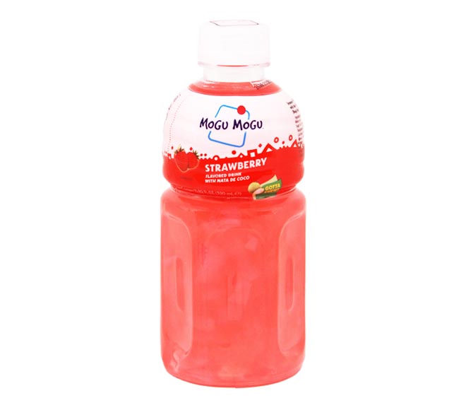 pet MOGU MOGU flavored drink with nata de coco 320ml – Strawberry