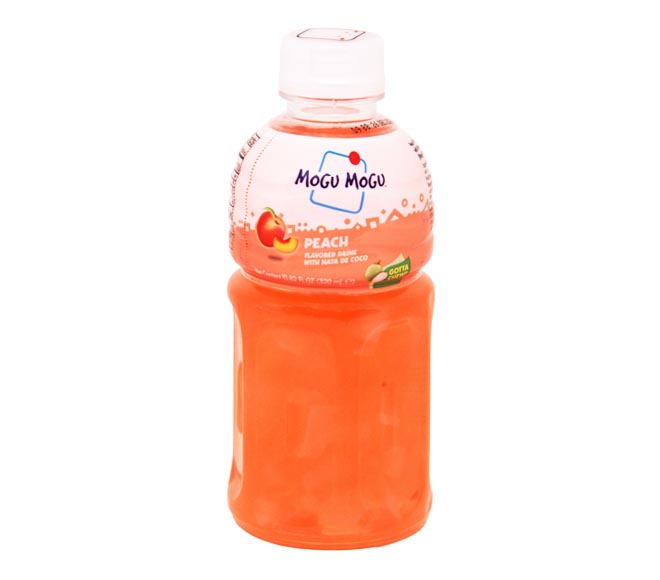 pet MOGU MOGU flavored drink with nata de coco 320ml – Peach