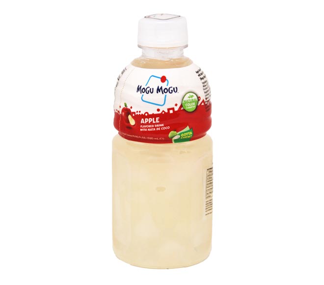 pet MOGU MOGU flavored drink with nata de coco 320ml – Apple