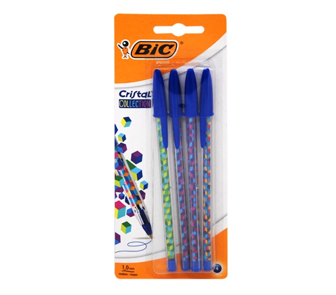 pen BIC CRISTAL Collection pen 1.0mm 4pcs – BLUE