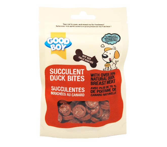 dog GOOD BOY succulent duck bites 65g