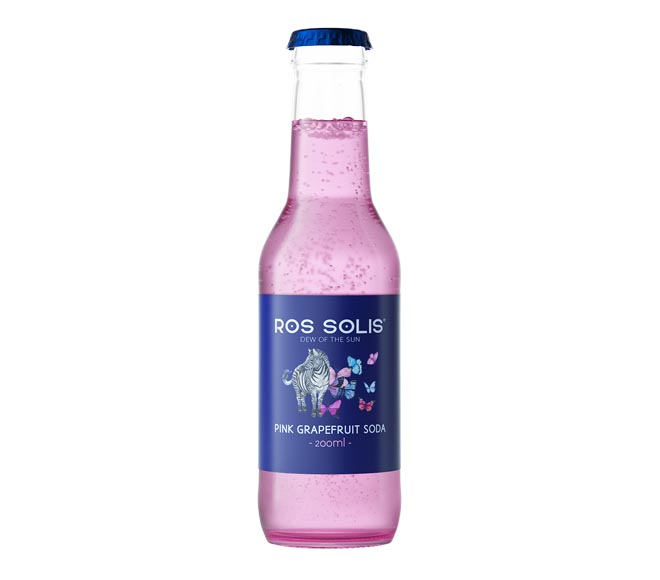 glass ROS SOLIS pink grapefruit soda 200ml