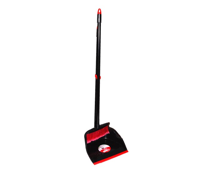 dustpan with brush CYCLOPS red & black