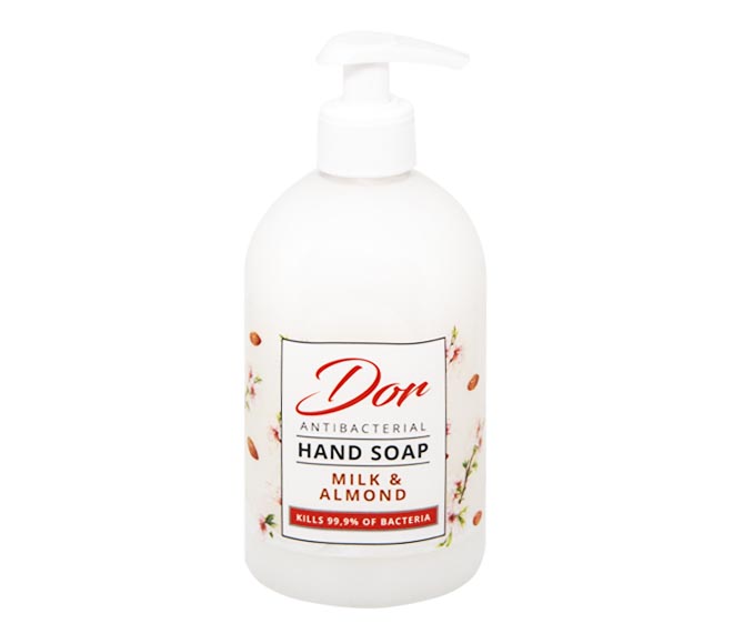 DOR Liquid handsoap antibacterial pump 500ml – Milk & Almond