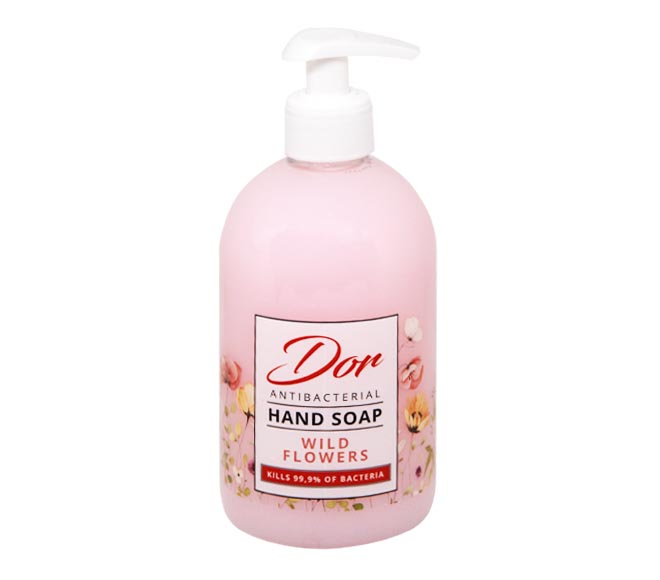 DOR Liquid handsoap antibacterial pump 500ml – Wild Flowers