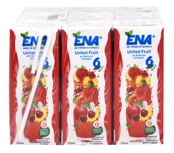 ENA United Fruit nectar 6 FRUITS 9x250ml