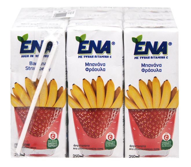 ENA juice BANANA & STRAWBERRY 9x250ml