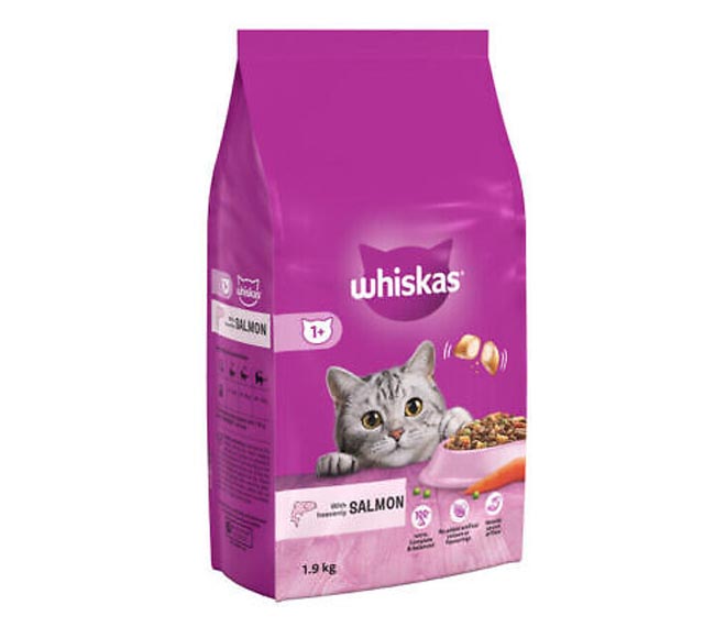 cat WHISKAS dry food 1.9kg – salmon