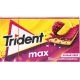 gum TRIDENT max rasberry lemon flavour sugar free 27g