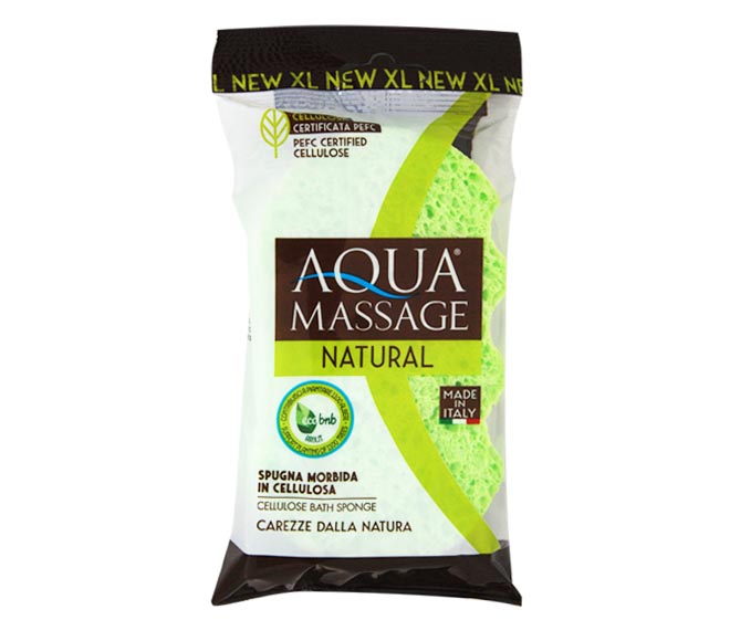 AQUA MASSAGE Natural celulose bath sponge 1pcs