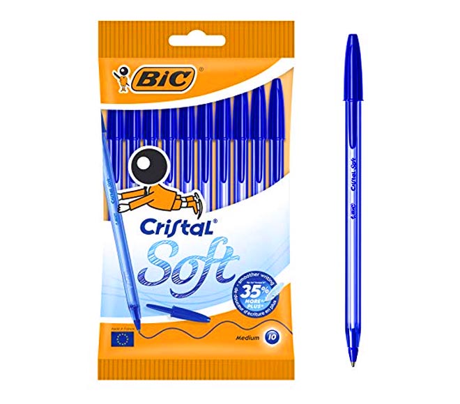 pen BIC CRISTAL soft medium 1.2mm 10pcs