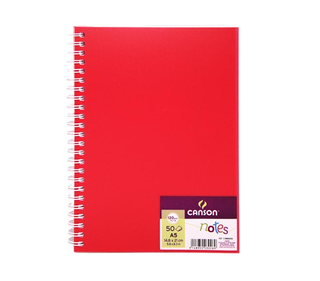 Notebook CANSON A5 50 sheets x120gsm (14.8 x 21cm)