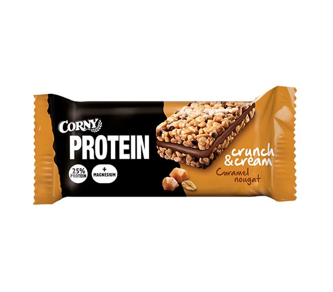 CORNY bar Protein Crunch & Cream 35g – Caramel Nougat