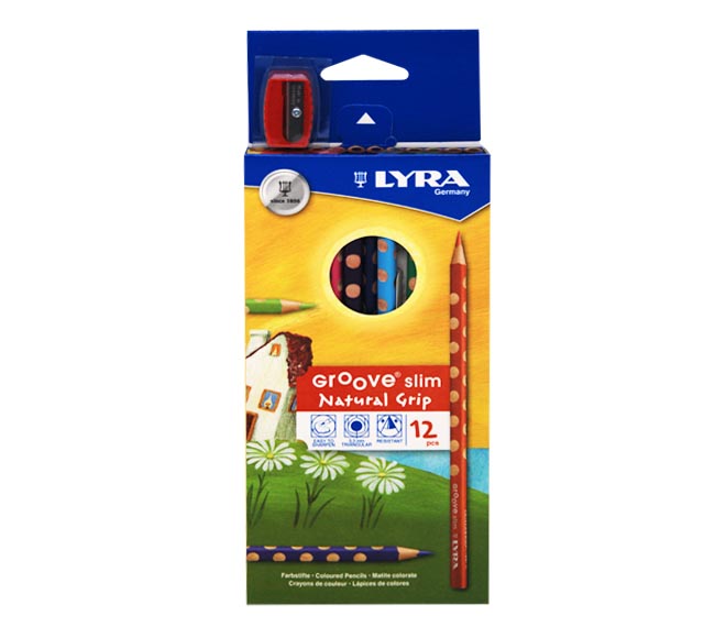 pencils LYRA Groove slim coloured 12pcs