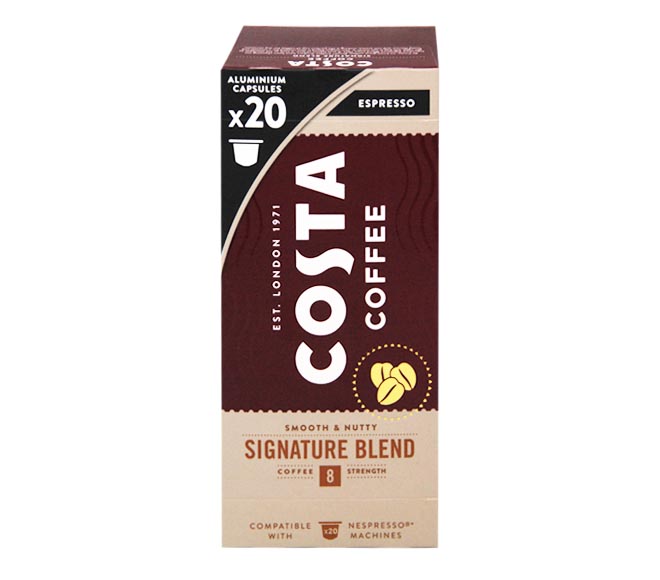 COSTA COFFEE espresso SIGNATURE BLEND 114g – (20 caps – intensity 8)