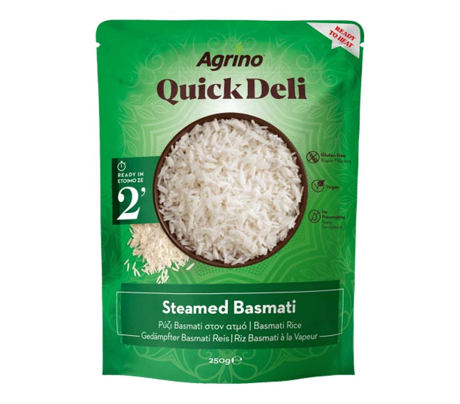 AGRINO Quick Deli steamed basmati ready 2min 250g