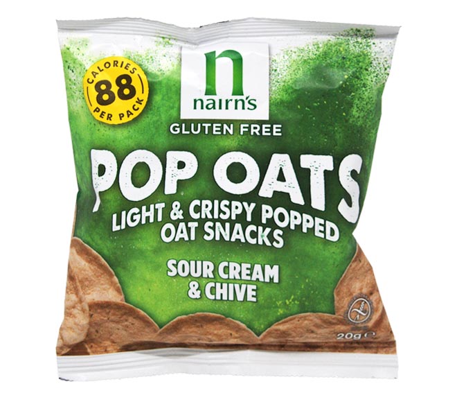 NAIRNS pop oats snacks Sour Cream & Chive 20g – Gluten Free