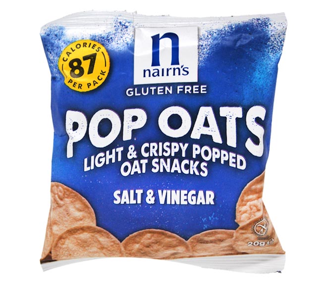 NAIRNS pop oats snacks Salt & Vinegar 20g – Gluten Free