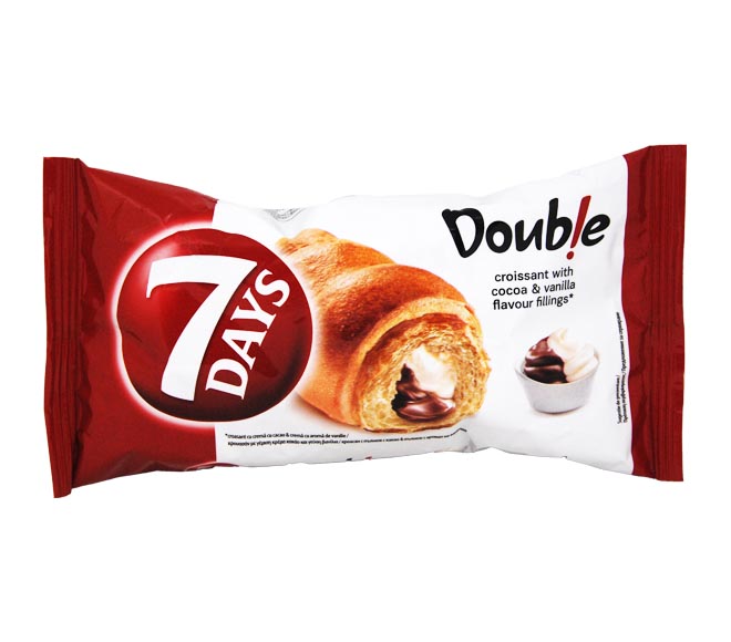 7DAYS croissant double 70g – cocoa & vanilla filling