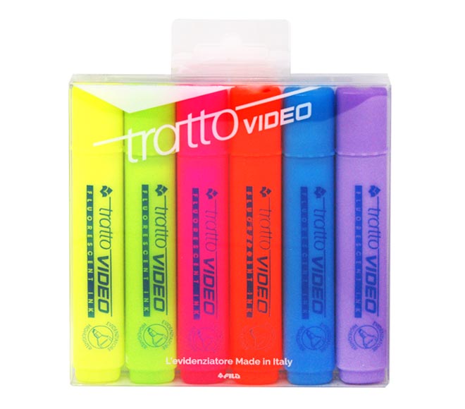 TRATTO video highlighter 6 colors (6pcs)