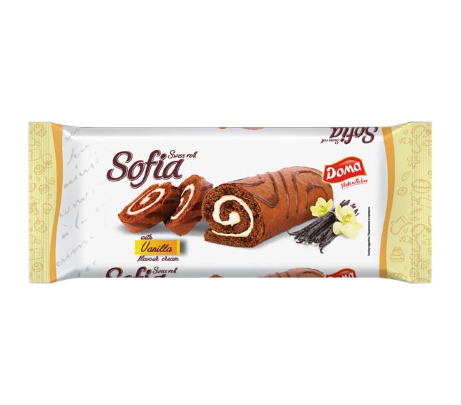 DOMA Sofia Swiss roll 200g – Hazelnut Cream