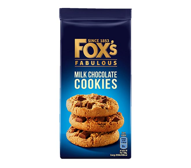 FOX’S Faboulous Cookies 180g – Milk Chocolate