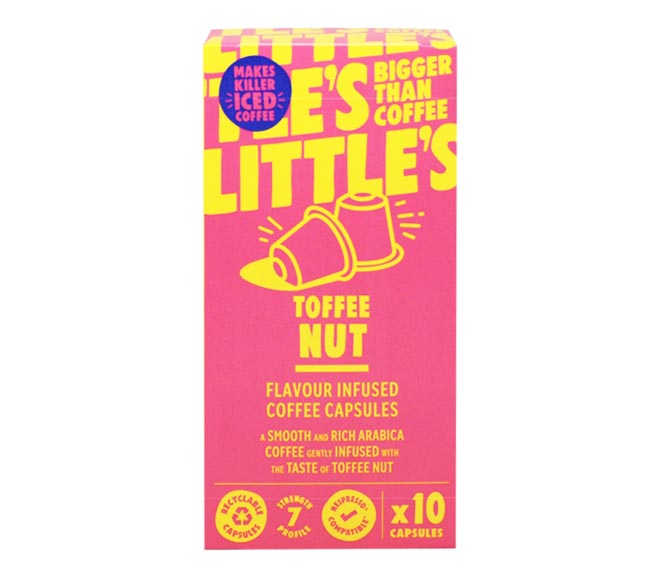 LITTLES nespresso compatible capsules 55g (10 caps) – Toffee Nut