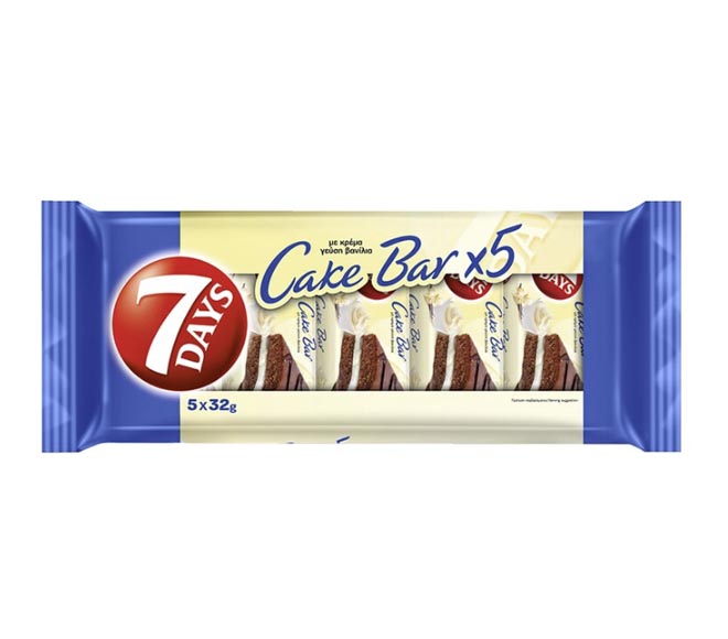 7DAYS Cake Bar 5x32g – Vanilla Cream