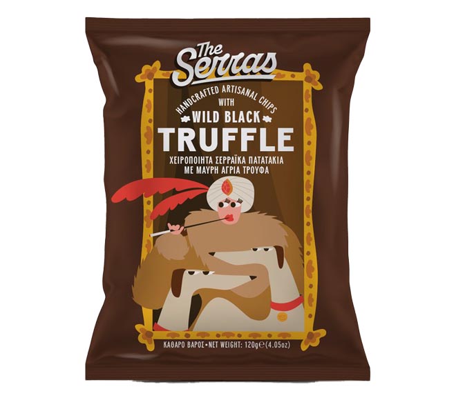 THE SERRAS handcrafted artisanal chips 120g – Wild Black Truffle