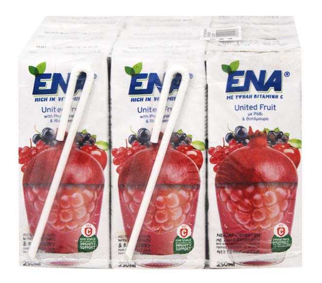 ENA United Fruit nectar pomegranate & raspberry 9x250ml