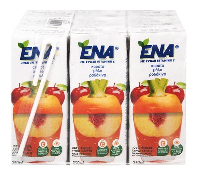 ENA juice CARROT/APPLE/PEACH 9x250ml