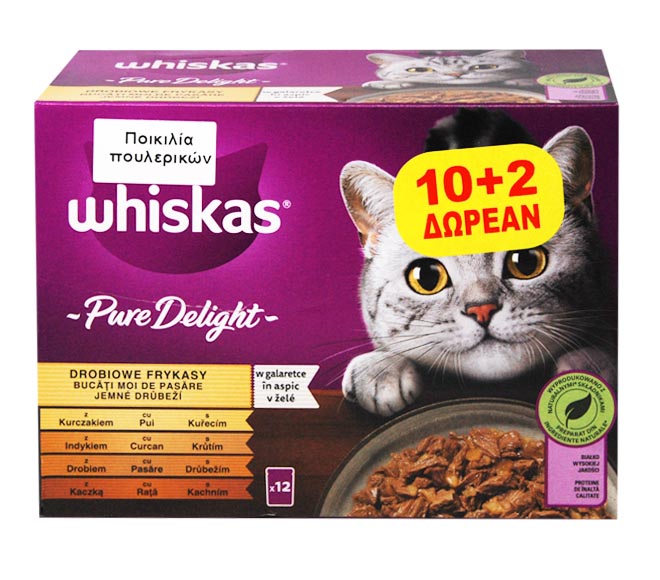 cat WHISKAS Tasty Mix – Poultry Selection12 x 85g