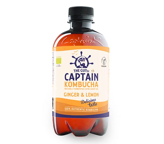 pet CAPTAIN KOMBUCHA 400ml – Ginger & Lemon