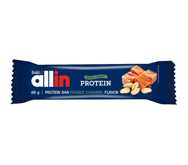 ALLIN bar Protein extra cream 60g – Peanut Caramel