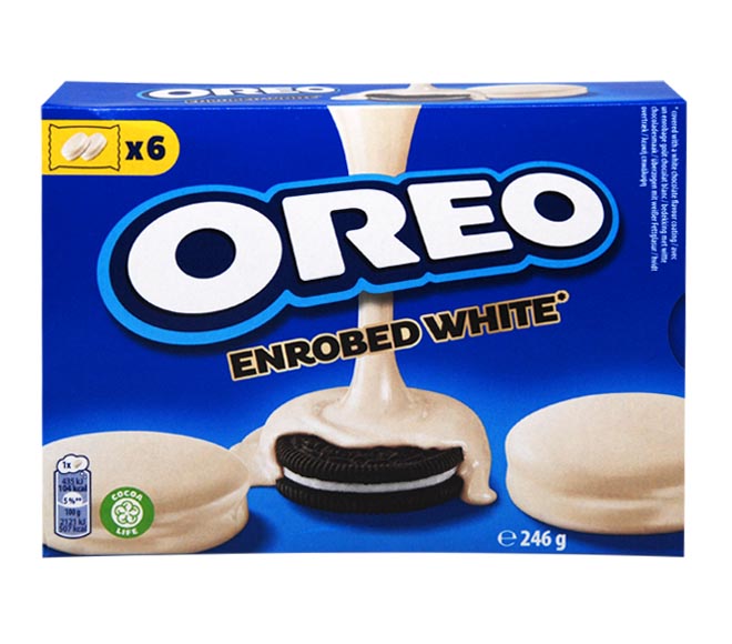 OREO Enrobed White 6×2 biscuits 246g