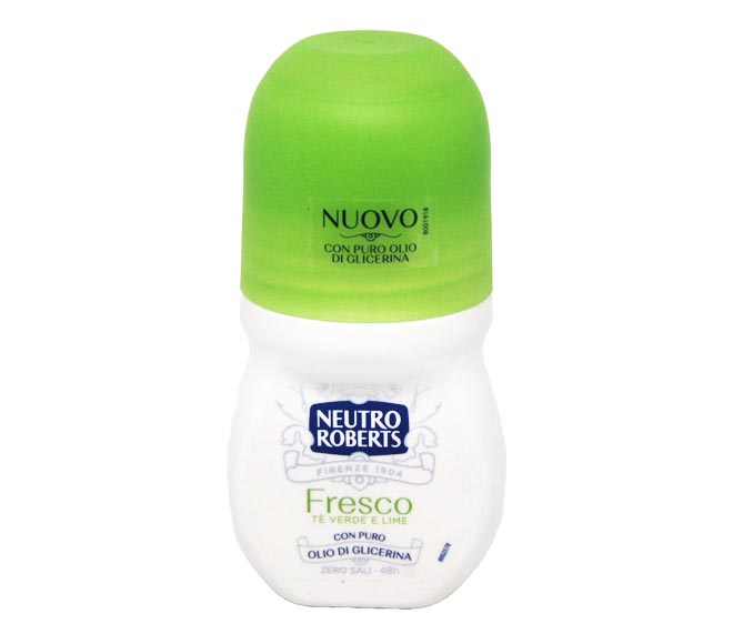 NEUTRO ROBERTS Fresco deodorant roll-on 50ml – Green tea & Lime