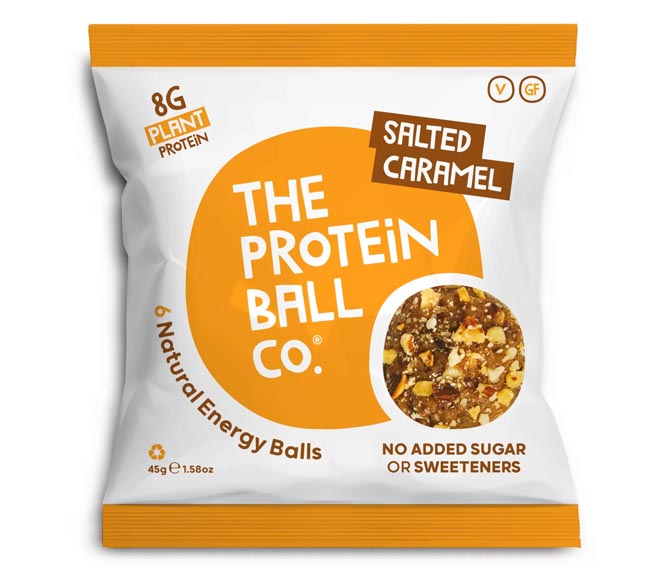 THE PROTEIN BALL CO natural energy balls 6×7.5g (45g) – Salted Caramel