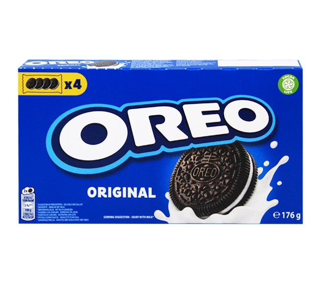 OREO Original creme 4×4 biscuits 176g