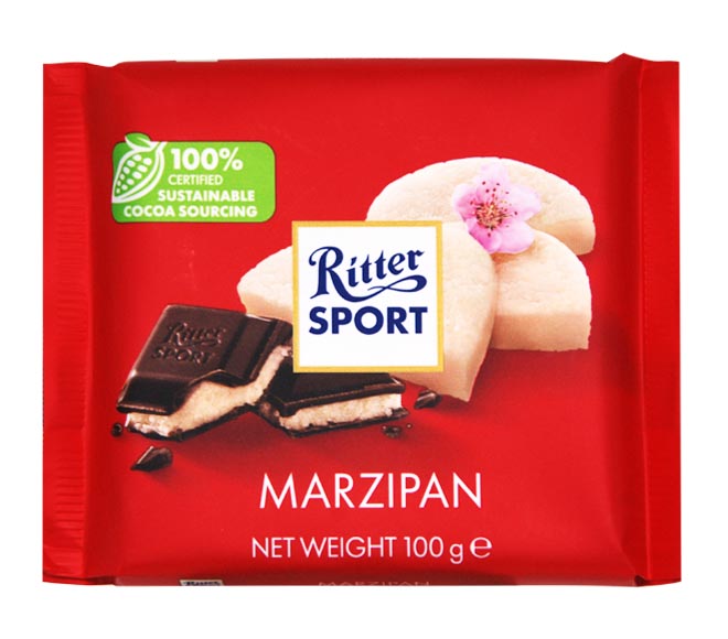 RITTER SPORT chocolate 100g – Marzipan