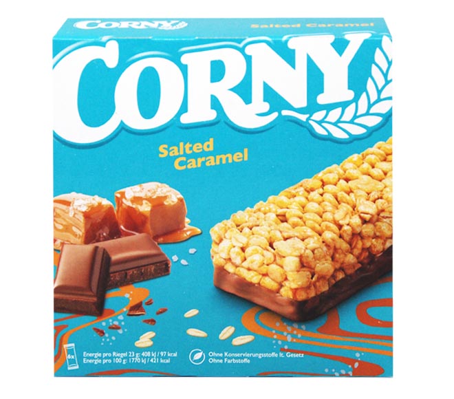 CORNY bars sugar free 6X23g – Salted Caramel