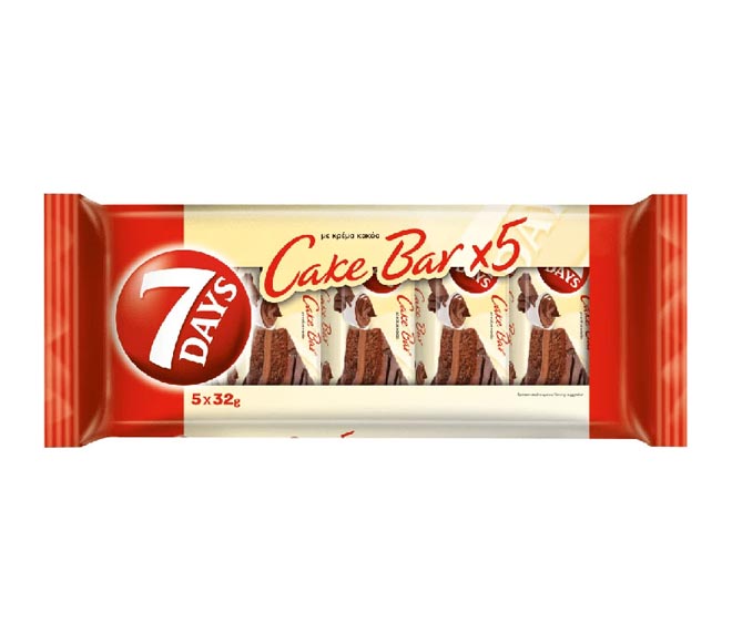 7DAYS Cake Bar 5x32g – Cream Cacao