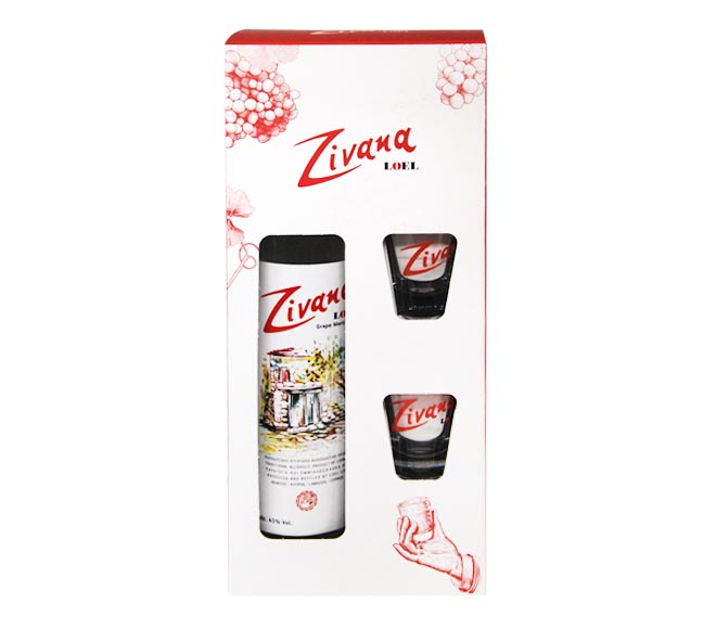 zivana LOEL 1000ml + 2 shot glasses FREE