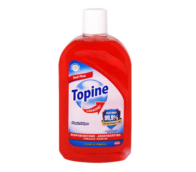 TOPINE Plus antibacterial – disinfectant 1L – Red Pine