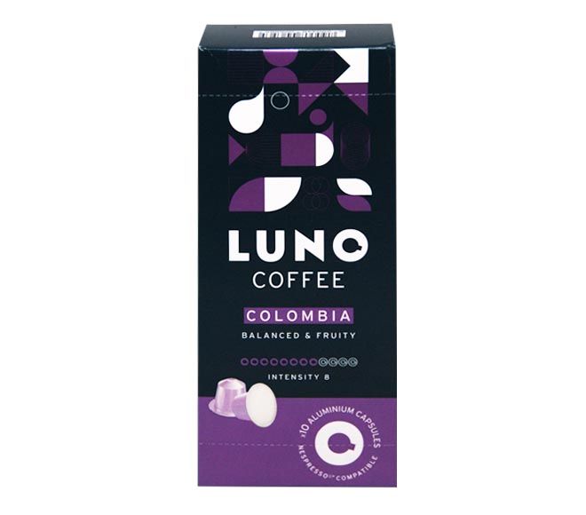 LUNO COFFEE Colombian 55g – (10 caps – intensity 8)