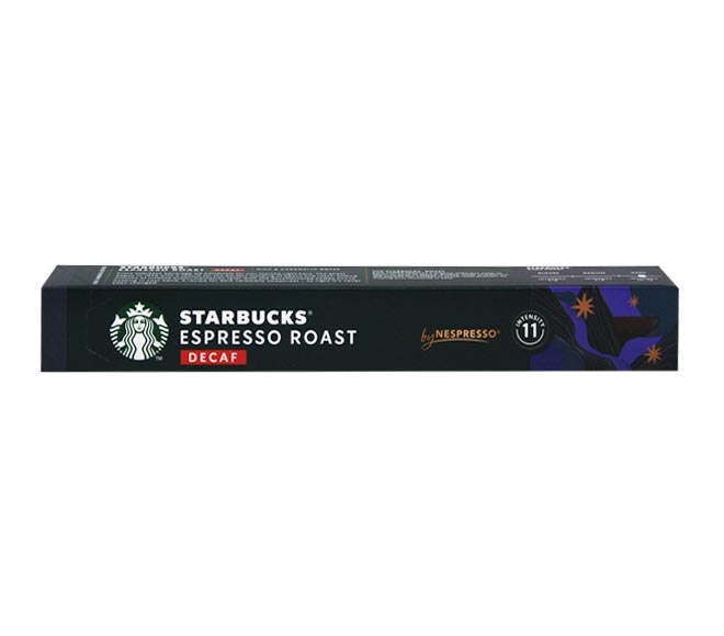 STARBUCKS espresso roast decaf 57g (10 caps – intensity 11)