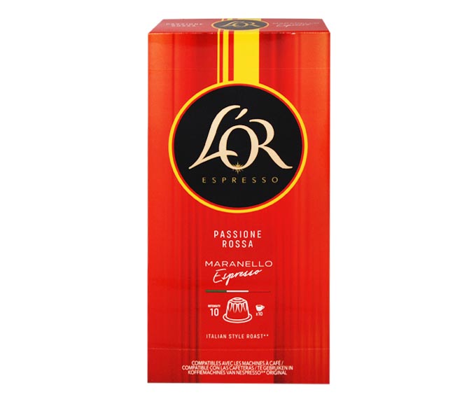 LOR espresso Passione Rossa Maranello 52g – (10 caps – intensity 10)