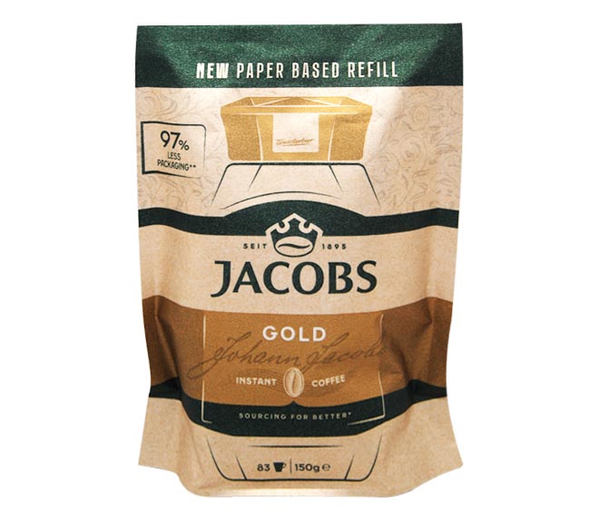 JACOBS GOLD instant coffee paper bag refil 150g