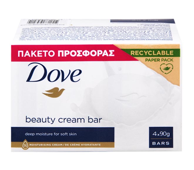 DOVE soap bar beauty cream 4x90g